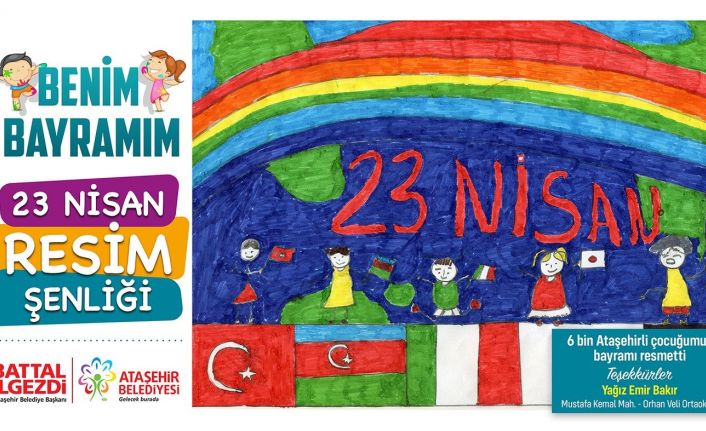 6 bin çocuk 23 Nisan’ı resmetti