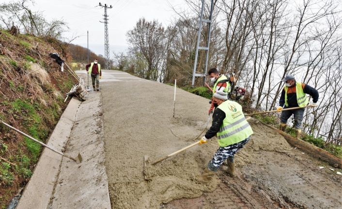 Altınordu’da beton yol seferberliği