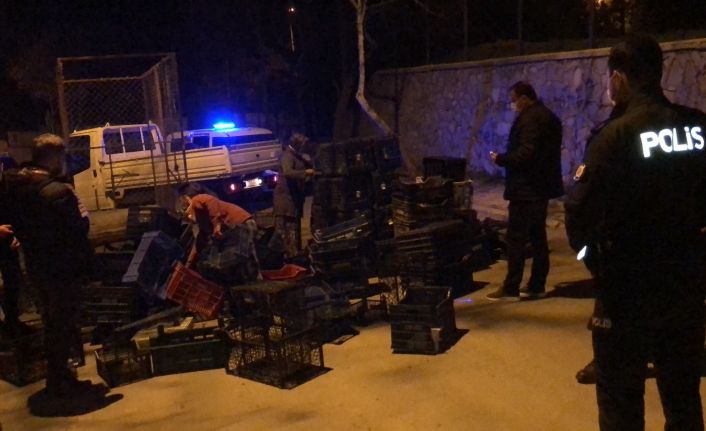 Babasıyla birlikte manavın plastik kasalarını çaldı “Annem duysa kalbine iner” dedi