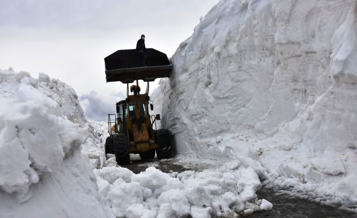 Bahar ayında Bitlis’te 10 metrelik karla mücadele çalışmaları