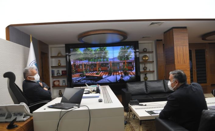 Başkan Cabbar ve Develi Belediyesi Voleybol takımından Başkan Büyükkılıç’a ziyaret