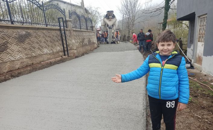 Fatsa Belediyesi son bir ayda 6 km beton yol yaptı