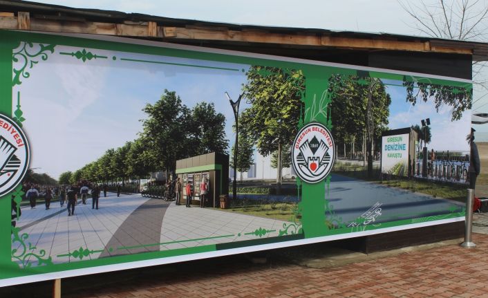 Giresun’da plajlar bölgesi projesinde ilk kazma vuruldu