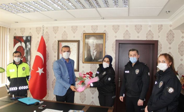 Kaymakam Çiçek: ’’Korona virüs ile mücadelede polisimizin fedakârlığı takdire şayandır’’