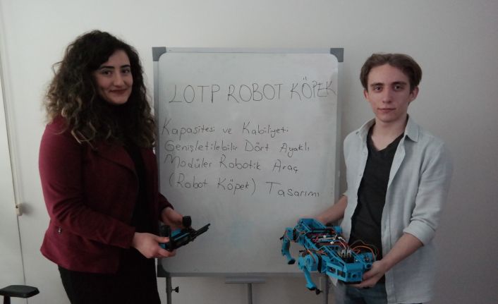 Lise öğrencisi geliştirdiği robot köpek ile TÜBİTAK yarışmasında Türkiye finalisti oldu