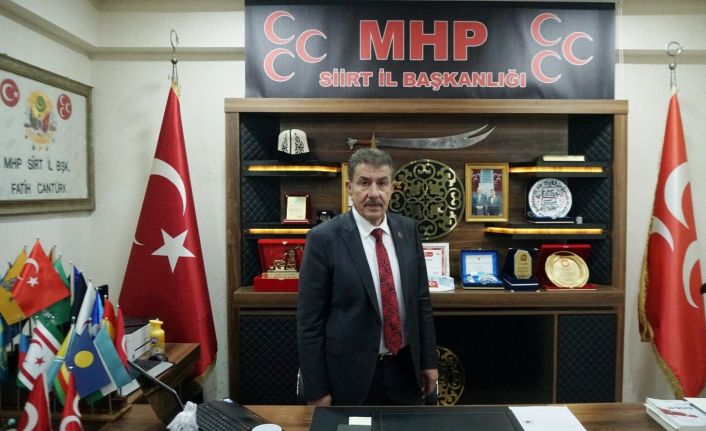 MHP Siirt İl Başkanı Cantürk: "Karşınızda eski Türkiye yok, haddinizi bilin"