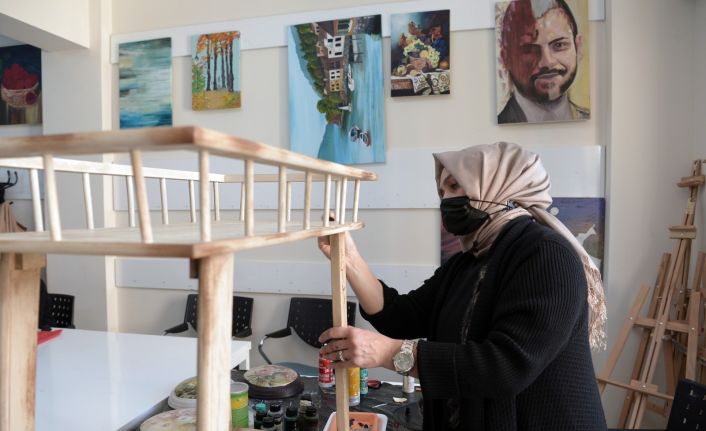 OSMEK’te eski eşyalar sanata dönüşüyor