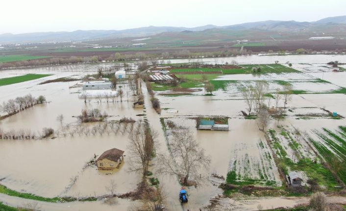 (Özel) Bursa’da 35 bin dönüm arazi sular altında