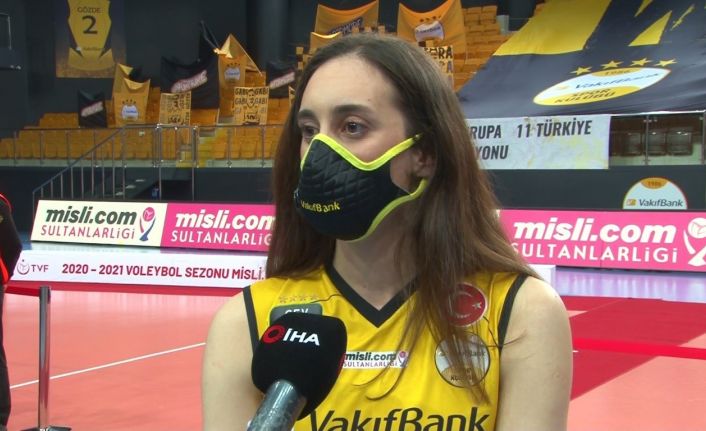 (Özel haber) Ayça Aykaç: "İki hafta boyunca sadece tek konsantrasyonumuz o maç olacak"