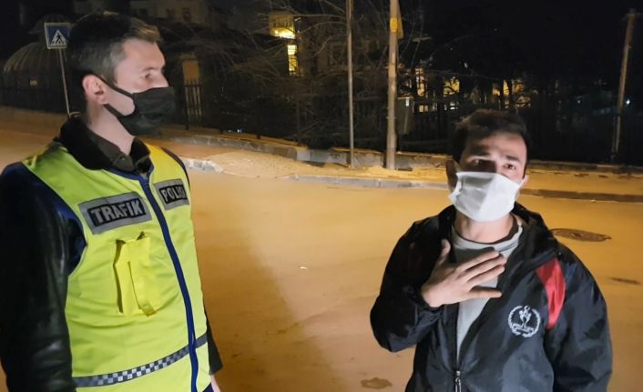 (Özel) Kısıtlamada alkollü yakalandı, "kanundan ve polisten kaçış yok" dedi