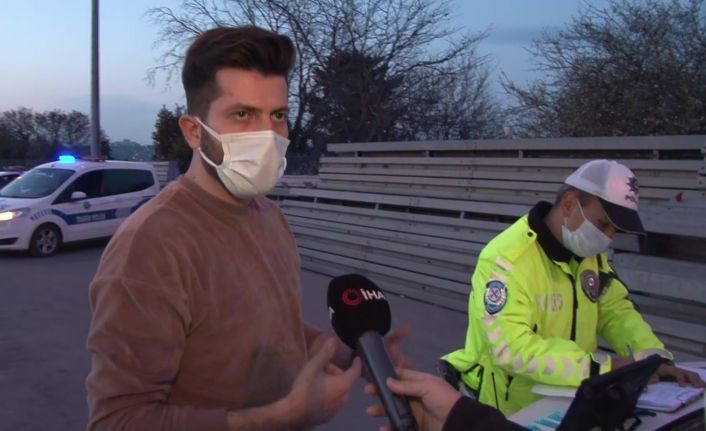 (Özel) Kısıtlamada evrak almak için Anadolu Yakası’na geçen sürücüye köprü geçişi pahalıya mal oldu