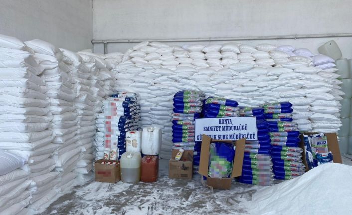 Polisten sahte deterjan üretenlere operasyon