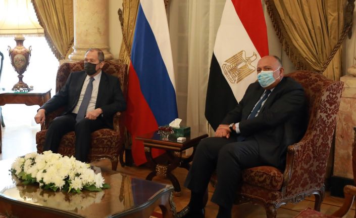 Rusya Dışişleri Bakanı Lavrov, Mısır Cumhurbaşkanı Es-Sisi ile görüştü