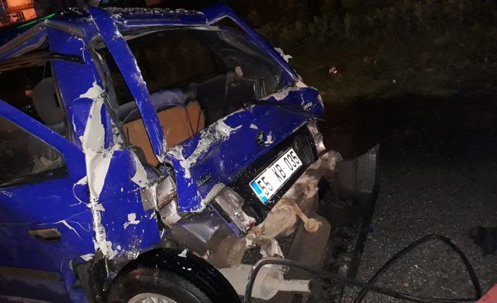 Samsun’da trafik kazası: 2 yaralı