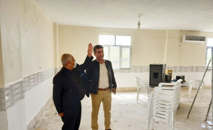 Silvan’da sosyal sorumluluk projesi kapsamında cami taziye evi ve okul onarımını yapıldı