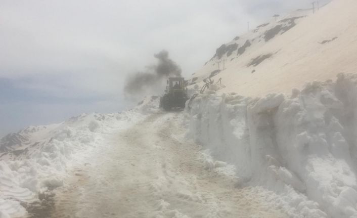 Şırnak’ta ekipler, nisan ayında 5 metre kar ile mücadele ediyor