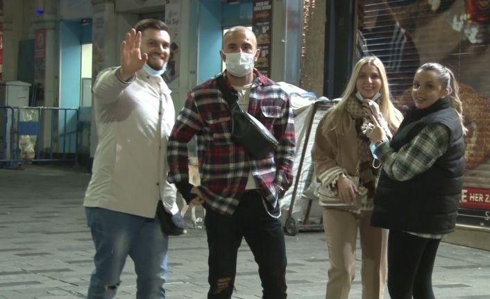 Taksim’deki manzara, kısıtlama sonrası da değişmedi