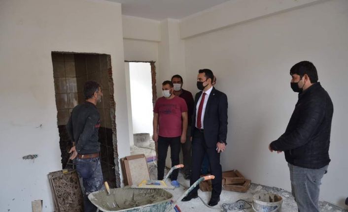 Tercan’da İlçe Özel İdaresinin yeni hizmet binası inşaatı hızla devam ediyor