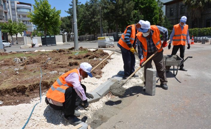 15 Temmuz darbe girişimi sonrası kapatılan yol ve kavşakta düzenleme çalışması başladı