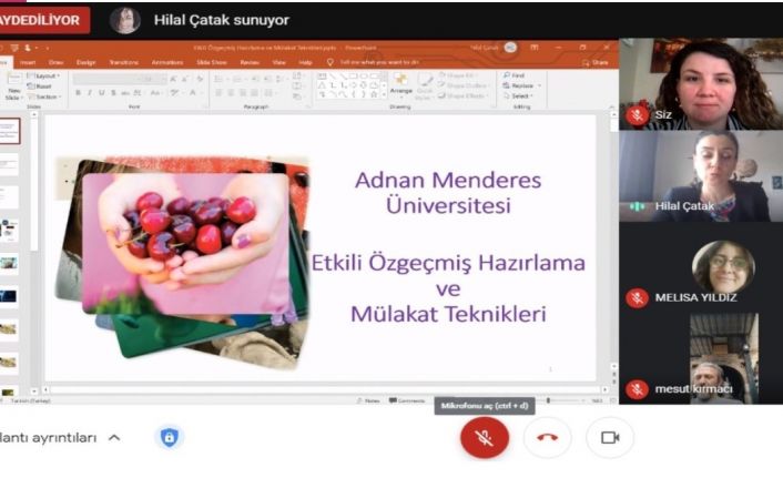 ADÜ Buharkent MYO’da ‘Etkili Özgeçmiş Hazırlama ve Mülakat Teknikleri’ eğitimi gerçekleşti