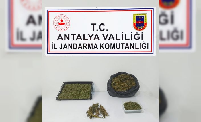 Alanya’da uyuşturucu ticareti yapılan eve baskın