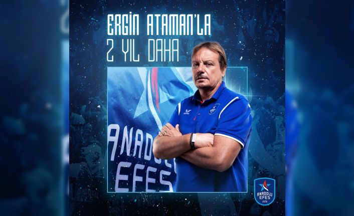 Anadolu Efes, Başantrenör Ergin Ataman’ın sözleşmesinin 2 yıl daha uzatıldığını açıkladı.