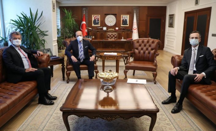 Bakan Bilgin, TÜSİAD Yönetim Kurulu Başkanı Kaslowski ile bir araya geldi