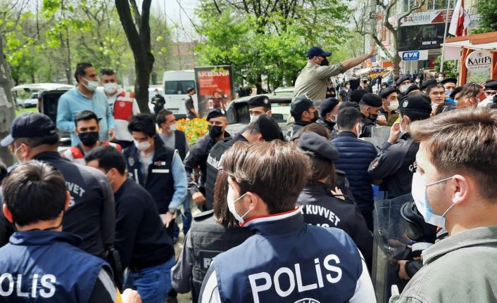 Beşiktaş’ta eylemcilere polis müdahalesi