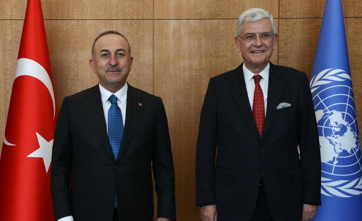 Dışişleri Bakanı Çavuşoğlu, BM 75. Genel Kurulu Başkanı Bozkır ile görüştü