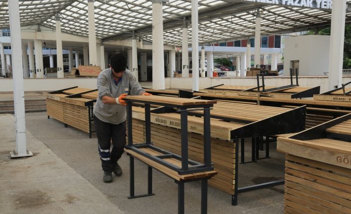 El emeği göz nuru ürünlerin tüketici ile buluşturulduğu Gölbaşı pazarı yenileniyor