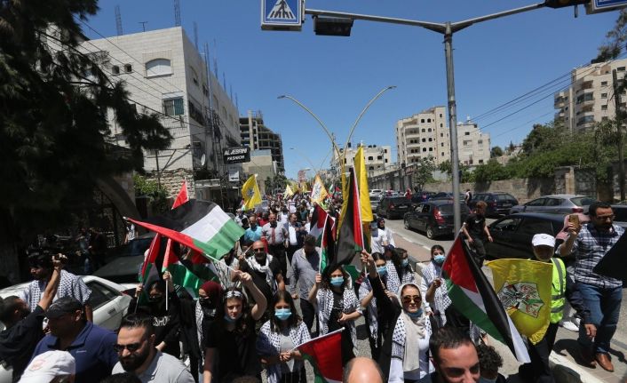 İsrail güçleri El Halil’de Filistinlilerin gösterisine müdahale: 3 yaralı