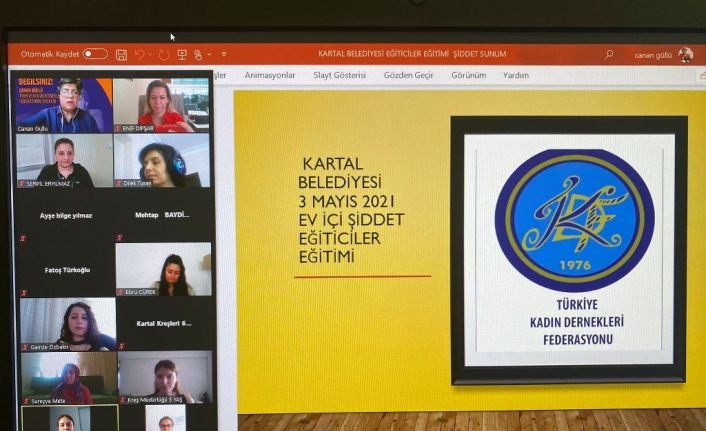Kartal’da kreş öğretmenlerine yönelik “Ev İçi Şiddet Eğiticiler Eğitimi” semineri düzenlendi