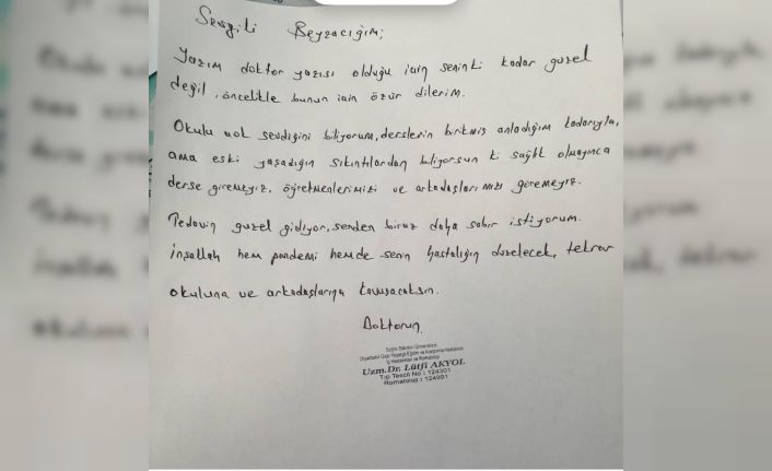 Kronik hastalığı olan genç pandemide yaşadığı zorlukları mektuba döktü, okuyanlar duygulandı
