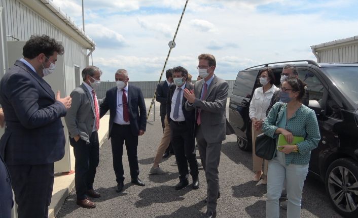 Meyer-Landrut ve Kaymakcı, Lüleburgaz Hızlı Tren Merkez Şantiyesini inceledi