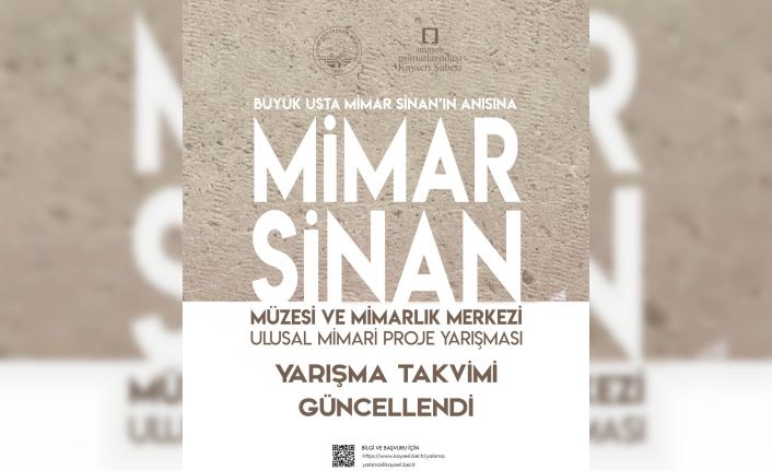 Mimarsinan Müzesi ve Mimarlık Merkezi Ulusal Mimari Proje Yarışma takvimi güncellendi