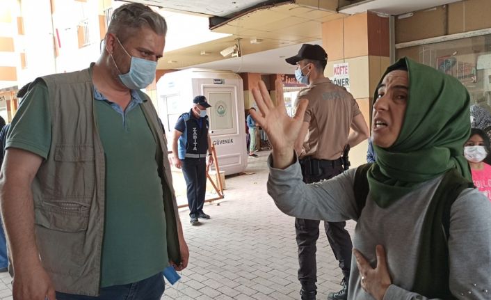 Pazaryerine maskesiz girmeye çalıştı, "Bu benim yasal hakkım" diyerek kendisini savundu