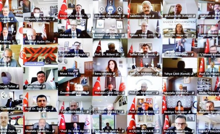 Rektör Türkmen,  çevrim içi düzenlenen ‘Engelsiz Üniversite Ödülleri’ programına katıldı