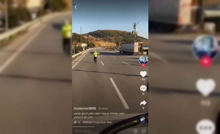 Sosyal medyada canlı yayın yaparken kendisini durduran polislere küfreden tır sürücüsüne 1 yıl 9 ay 26 gün hapis