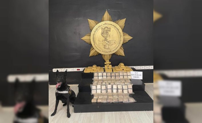 Yüksekova’da 52 kilogram eroin ele geçirildi
