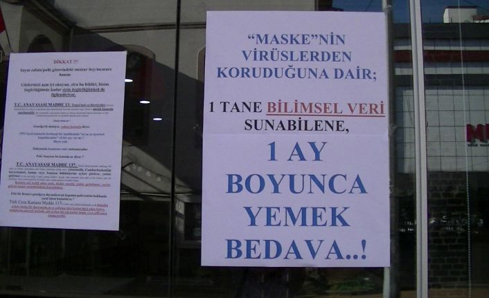 35 maske cezası yedi, dükkanına astığı yazı şaşkına çevirdi