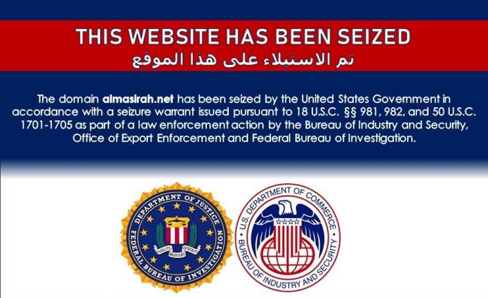 ABD’nin İran’a ait Press TV ve Al-Alam internet sitelerine el koyduğu iddia edildi
