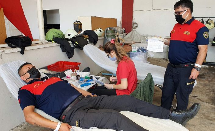 Alev savaşçılarının kan bağışları sürüyor