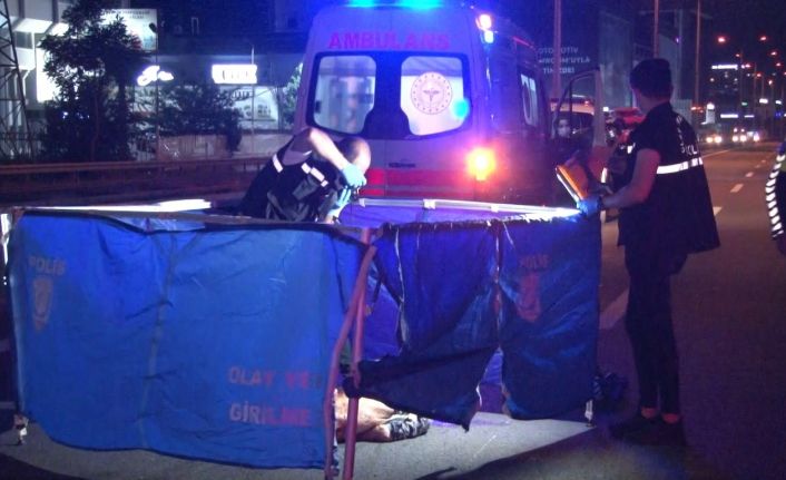 Bahçelievler’de yolun karşısına geçmeye çalışırken ezilen yaya feci şekilde can verdi