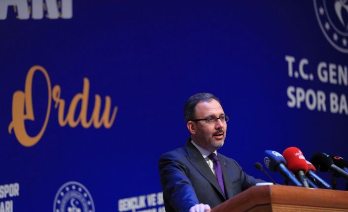 Bakanı Kasapoğlu: "Ordu’nun bundan sonraki süreçte spor ve gençlik adına yeni bir dönemini başlatmak üzere karar aldık"