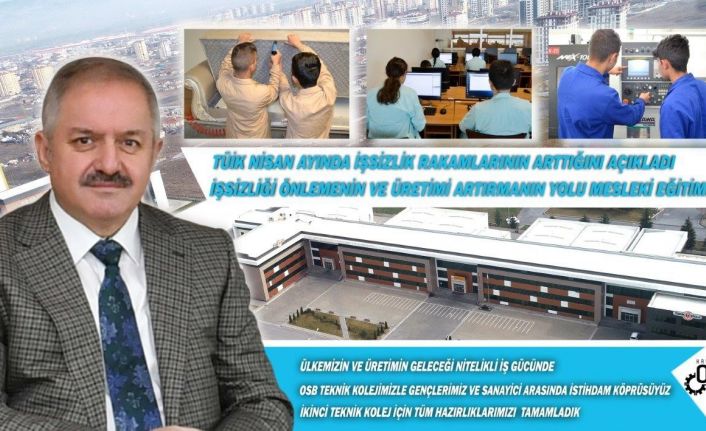 Başkan Nursaçan: “İşsizliği önlemenin yolu mesleki eğitimde”