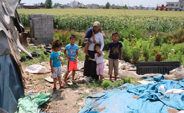 Çadırda yaşayan tarım işçisi aileye 7 bin lira su borcu