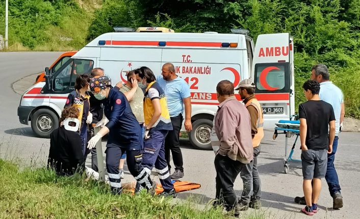 D-650 karayolunda iki otomobil çarpıştı: 3 yaralı