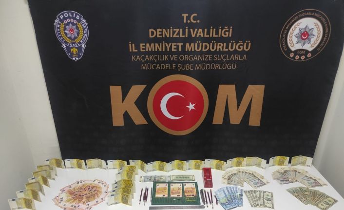 Döviz bürolarındaki eskimiş paraları sahte para yapımında kullanan 2 şüpheli yakalandı