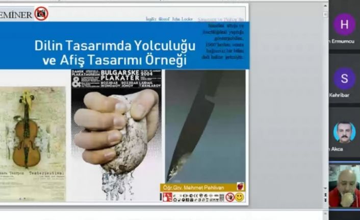 DPÜ’de “Dilin Tasarımda Yolculuğu ve Afiş Tasarımı Örneği” adlı seminer
