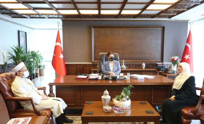 Filistinli aktivist Halavani ve Ali Erbaş’tan Bakan Yanık’a ziyaret
